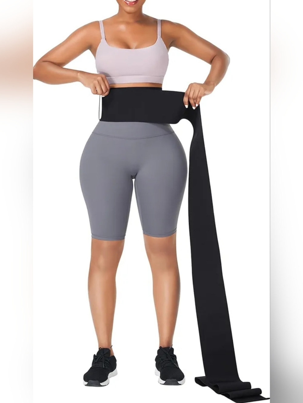 FeelinGirl Waist Trainer for Women Bandage Wrap Belt Long Torso Tummy Wrap
